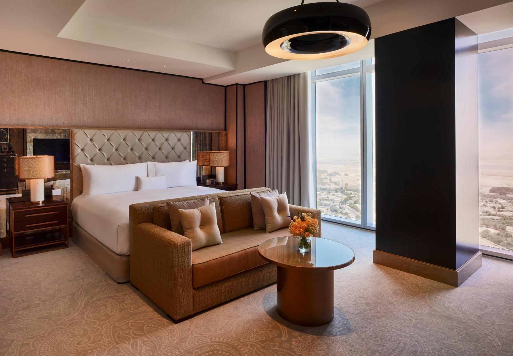 Waldorf Astoria Dubai International Financial Centre Hotel Exterior foto A bedroom at the Address Downtown Dubai